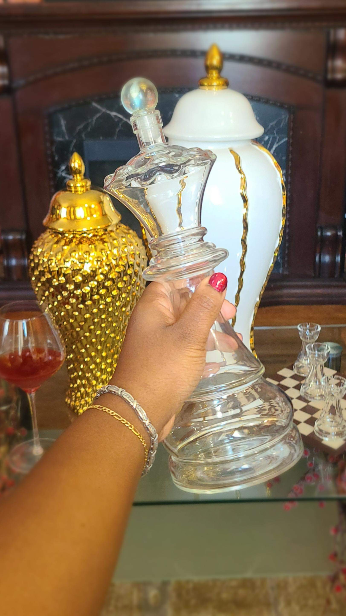 Queen Gambit 6-Piece Decanter Set