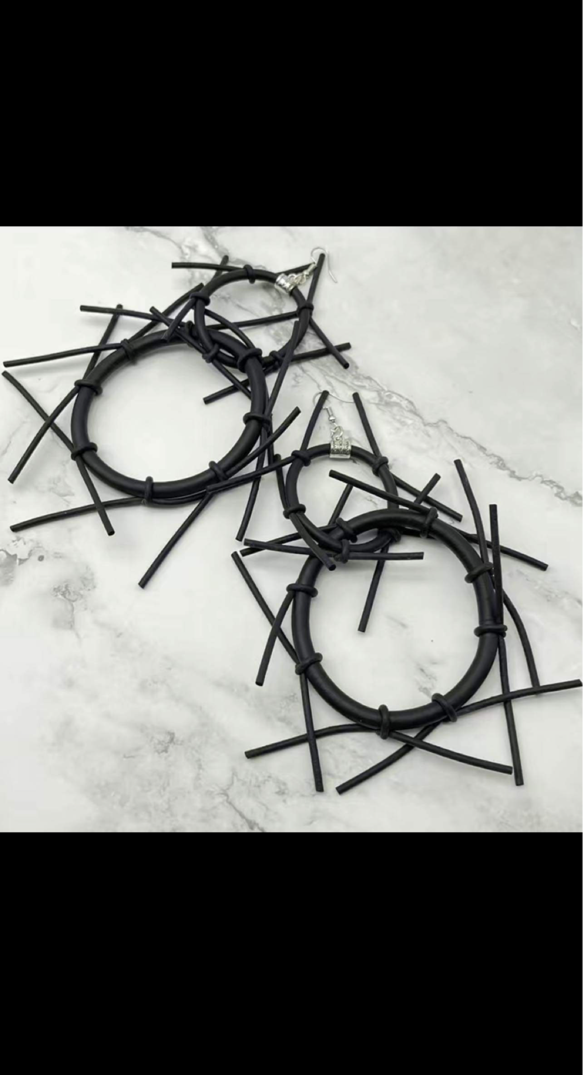 5.5in Long "Barbwire" Dangle Earrings | Lightweight, Soft, And Flexible