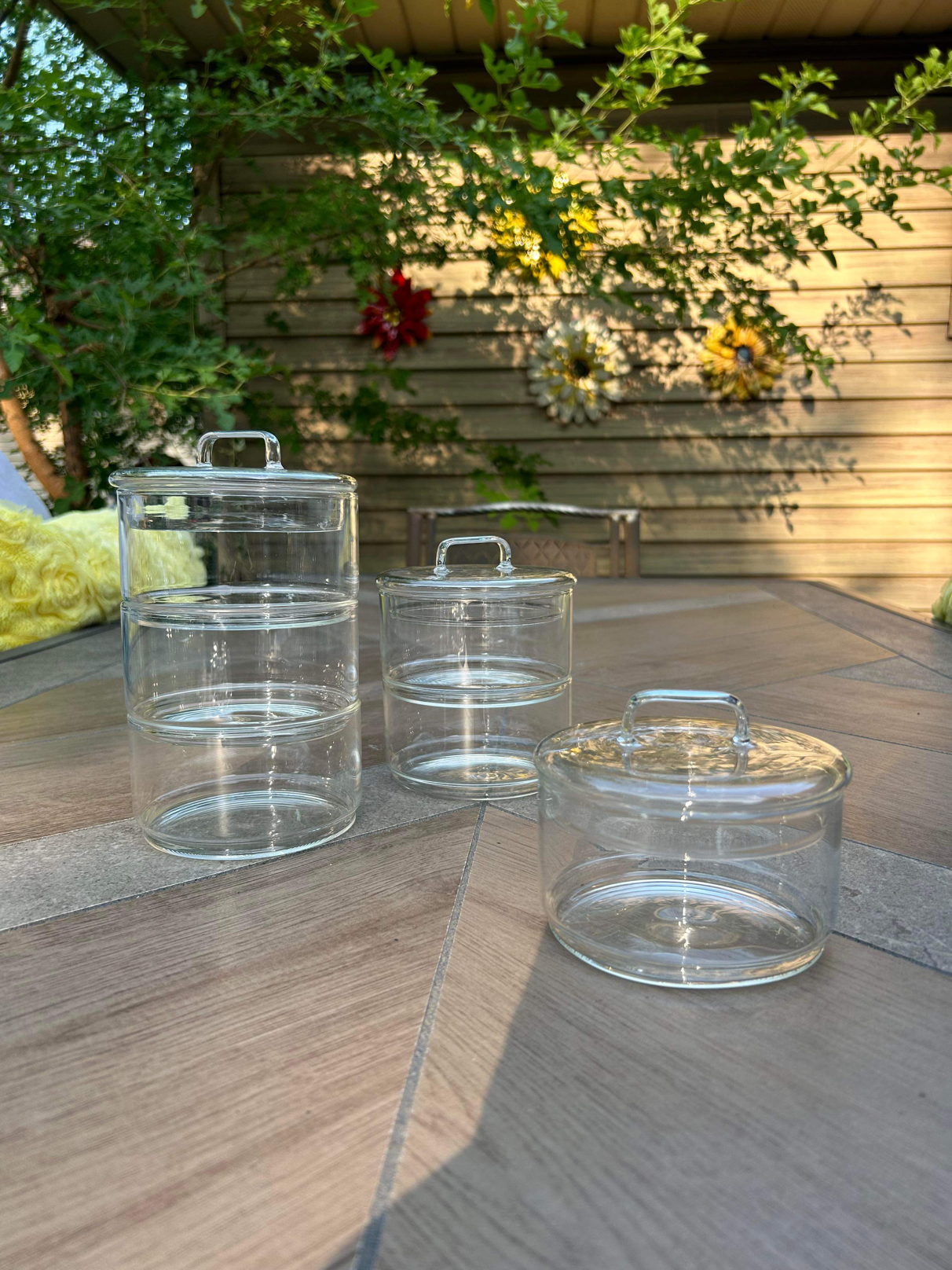 Stackable Glass Bowl Set