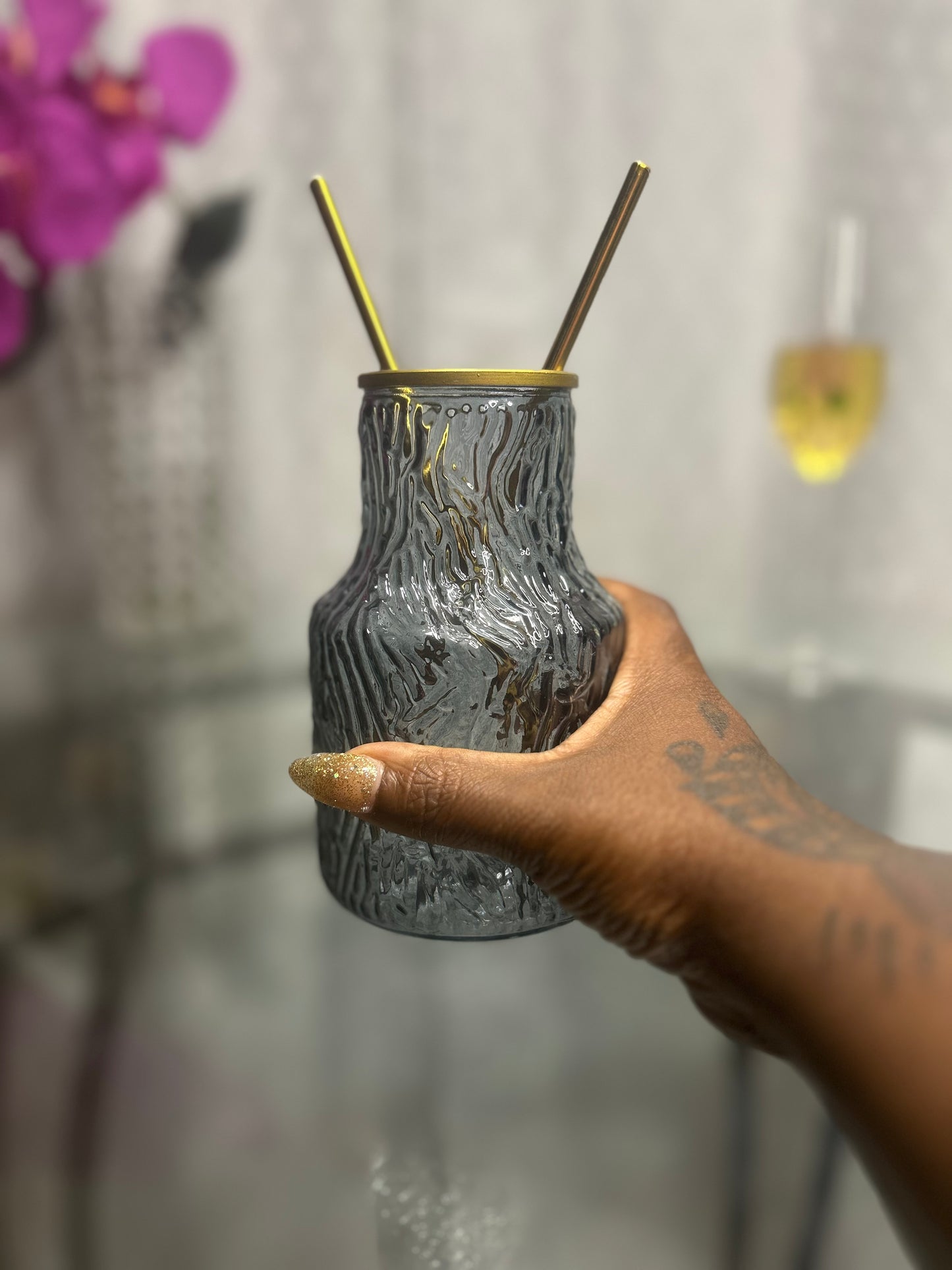 Eternal Print Candlestick Vase Set