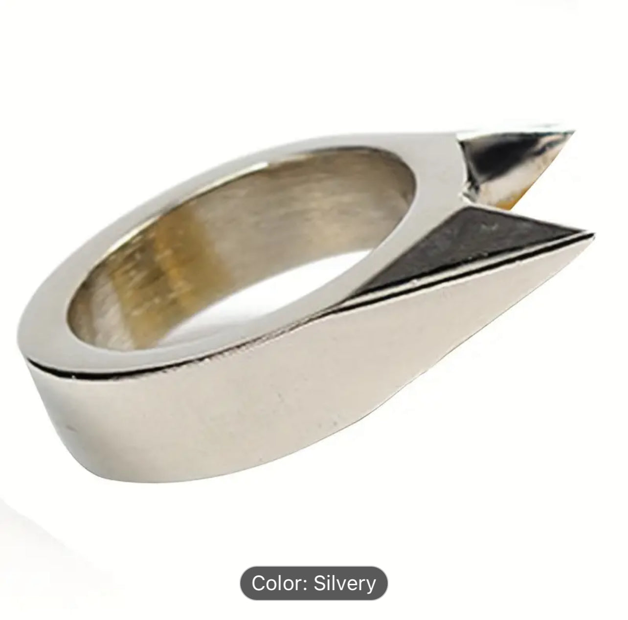1pc Stylish FASHION Metal Cute Cat Head Ring - Unisex, Durable Stainless Steel Animal Ring, Durable and Rust Resistant, One Size