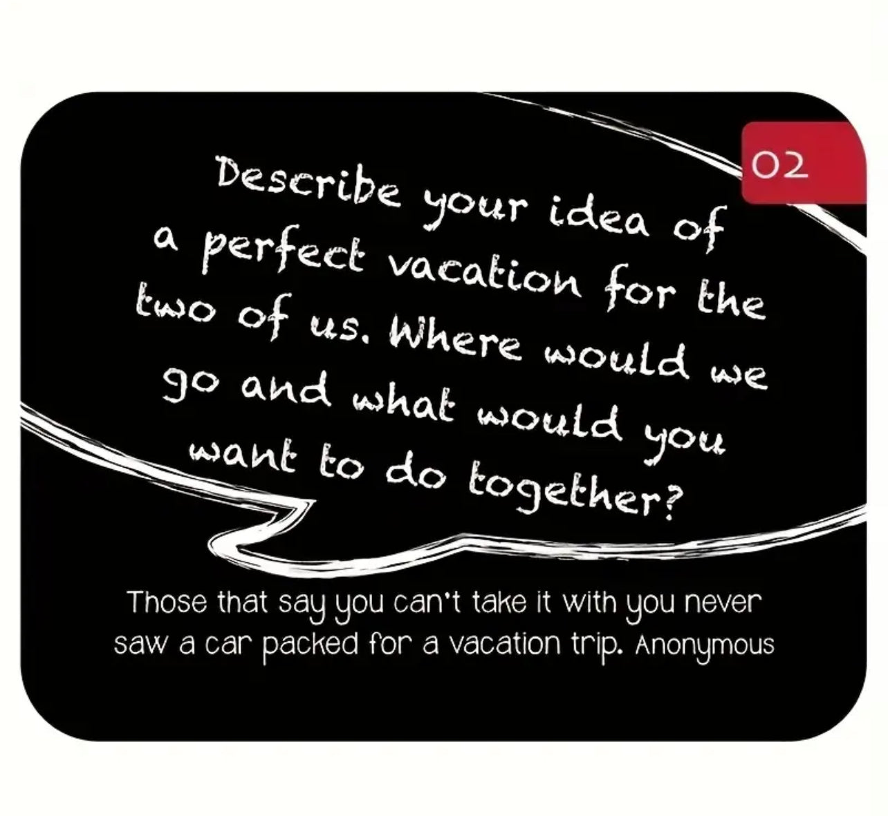 88 Great Date Night Conversation Starter Cards, For Spouses and Partners