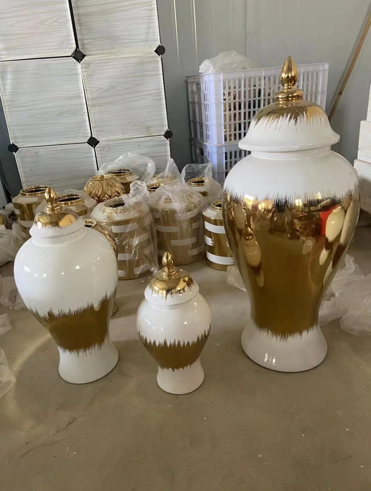 Mirror Me Gold Ombre Vase