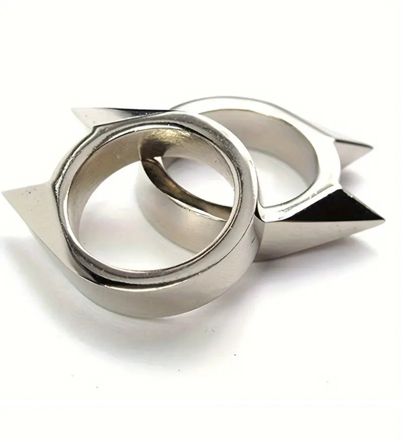 1pc Stylish FASHION Metal Cute Cat Head Ring - Unisex, Durable Stainless Steel Animal Ring, Durable and Rust Resistant, One Size