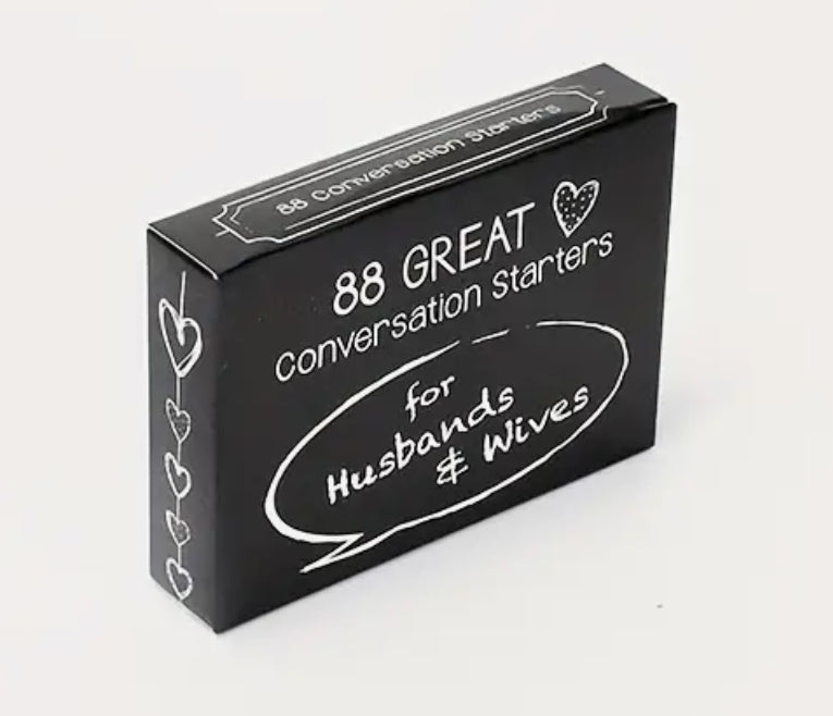 88 Great Date Night Conversation Starter Cards, For Spouses and Partners