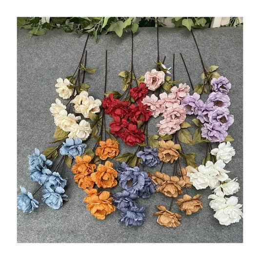 41in. 6-Head Long Stem Peony Flowers