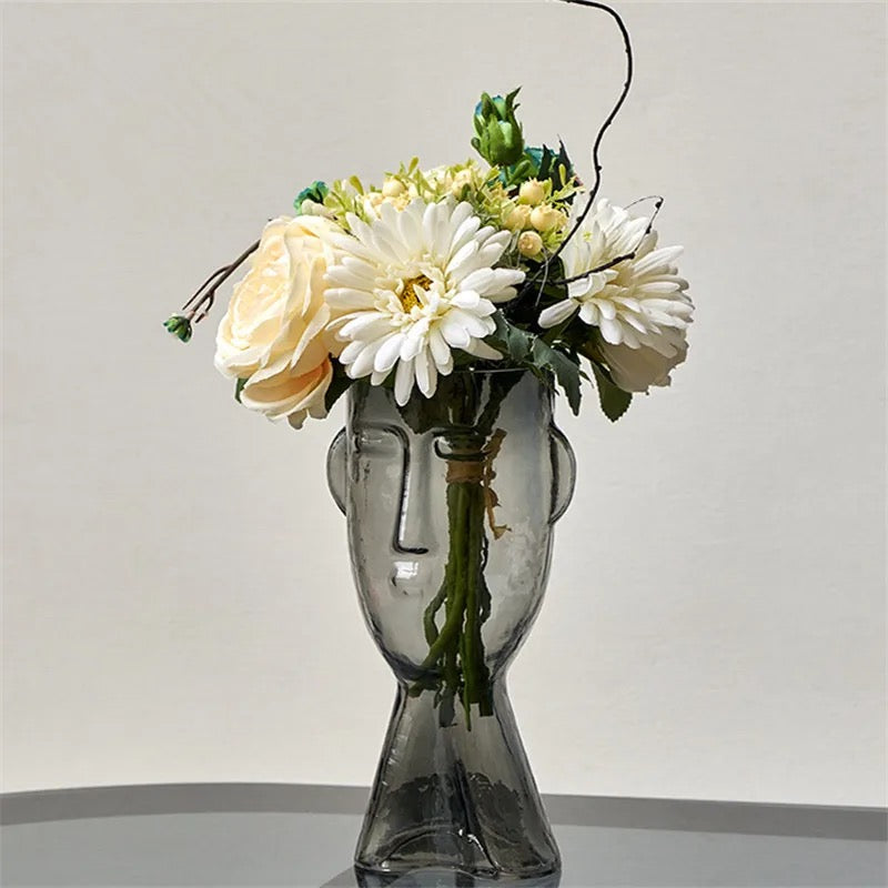 2-Face Modern Glass Vase Set