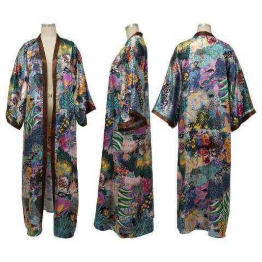 Long Oversized PIXEL GARDEN Kimono