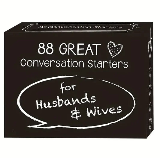 88 Great Date Night Conversation Starter Cards, For Spouses and Partners