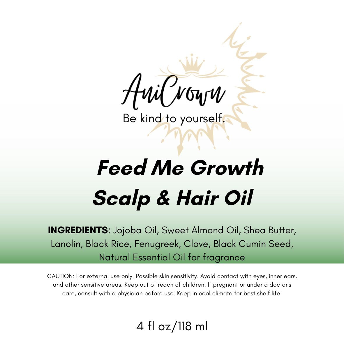 4oz. NOURISHING Scalp & Hair Oil