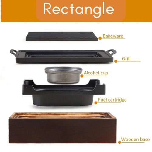 Rectangle, Tabletop Hibachi Grill