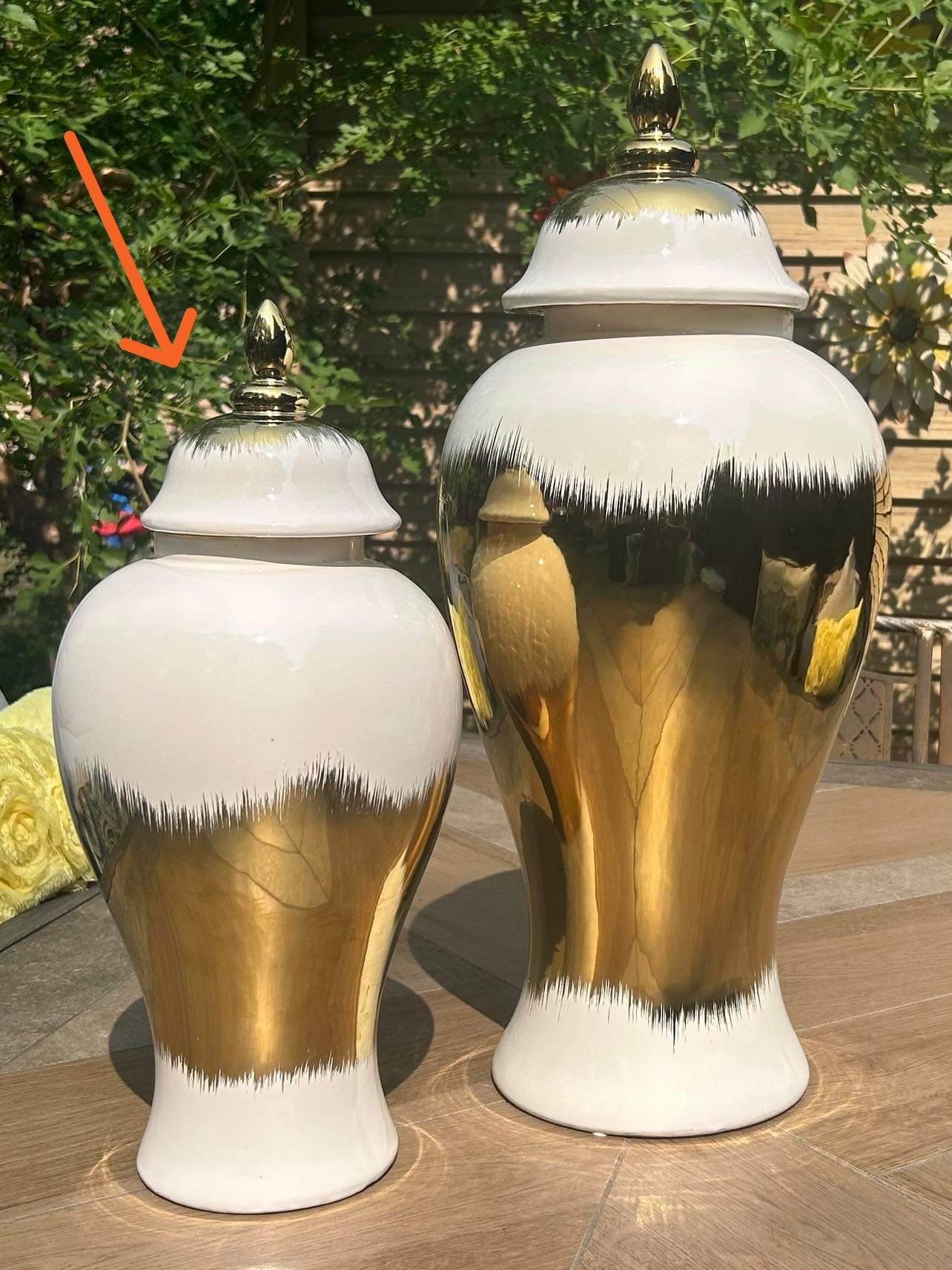 Mirror Me Gold Ombre Vase